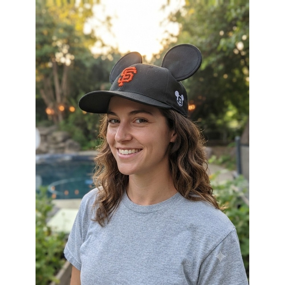 San Francisco Giants Unisex OS Ghirardelli Snapback Hat Cap Black Orange Promo
